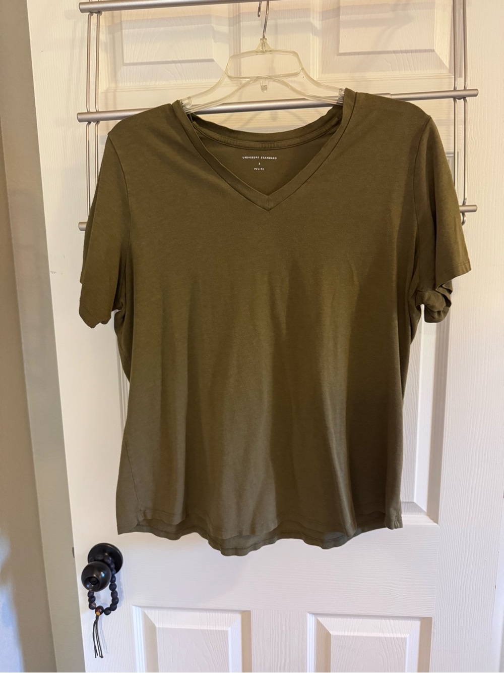 Women’s V-Neck Tee - Olive Green
